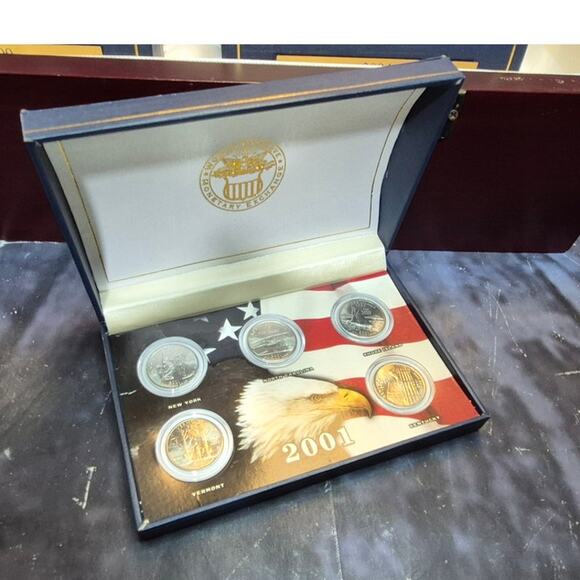 United States of America 50 States Quarters Framed Collection - Picture 4 of 12